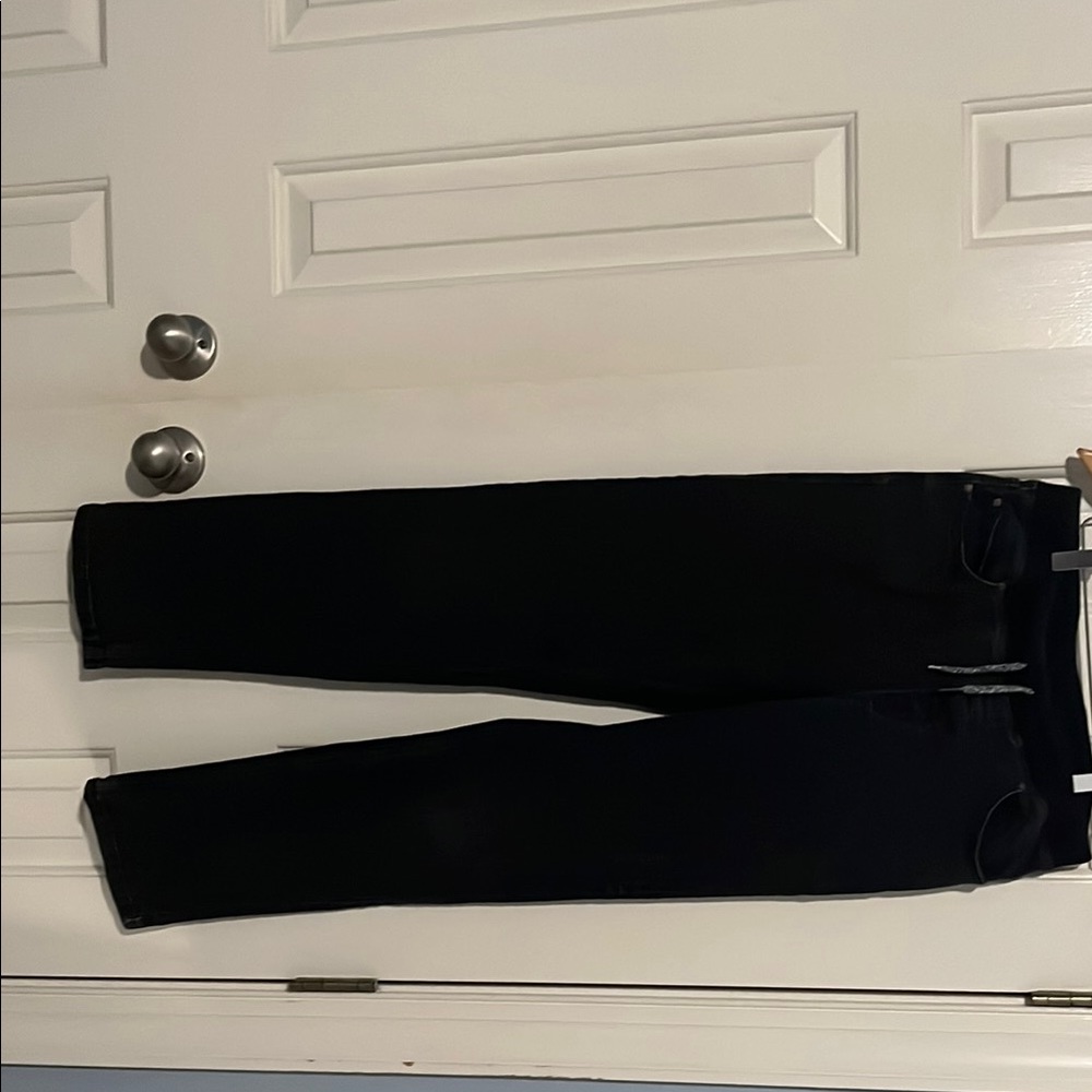 Lands' End Boy’s Straight Leg Black Jeans